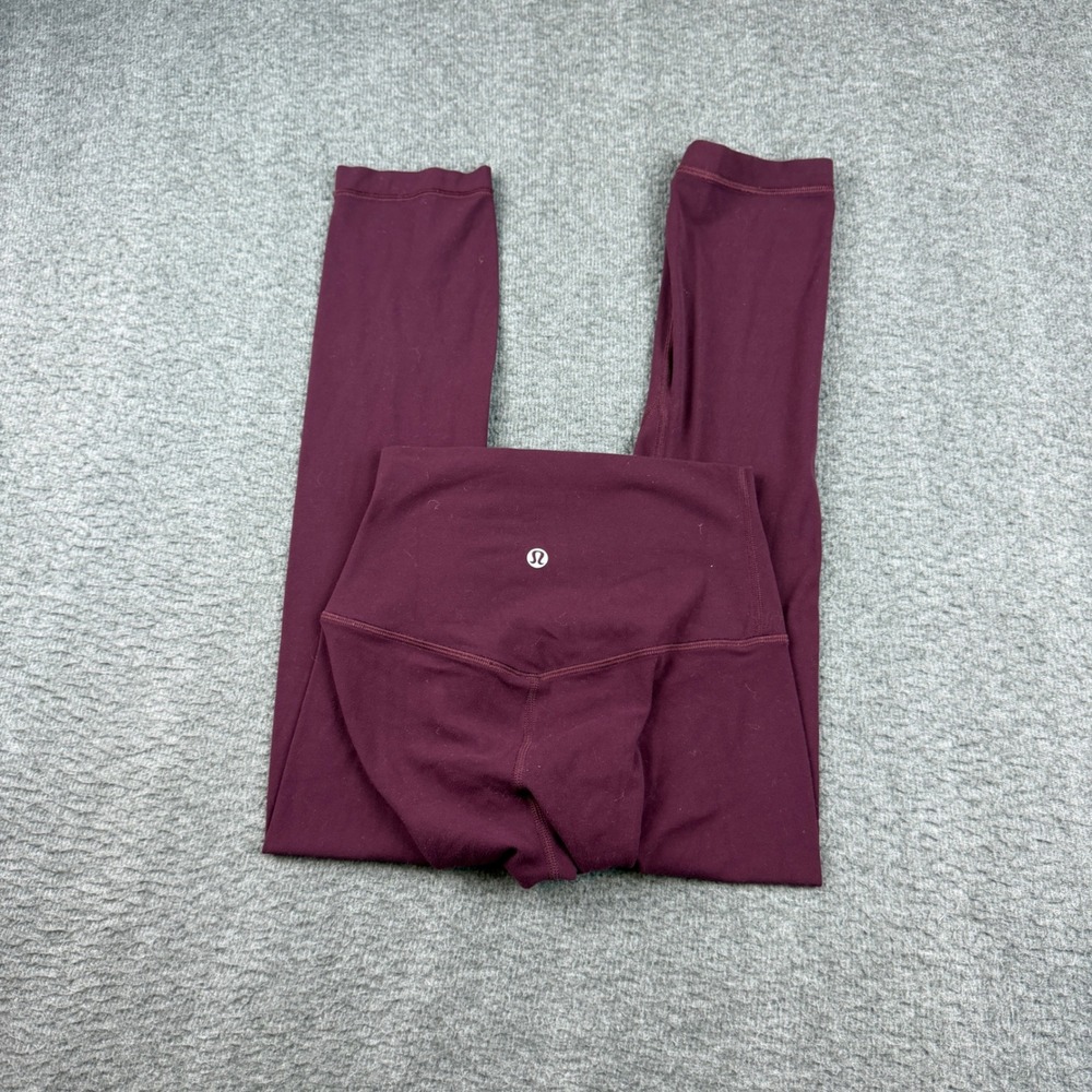 Lululemon Align High-Rise Pant Women's Size 2 Burgundy Maroon Nulu Yoga Leggings